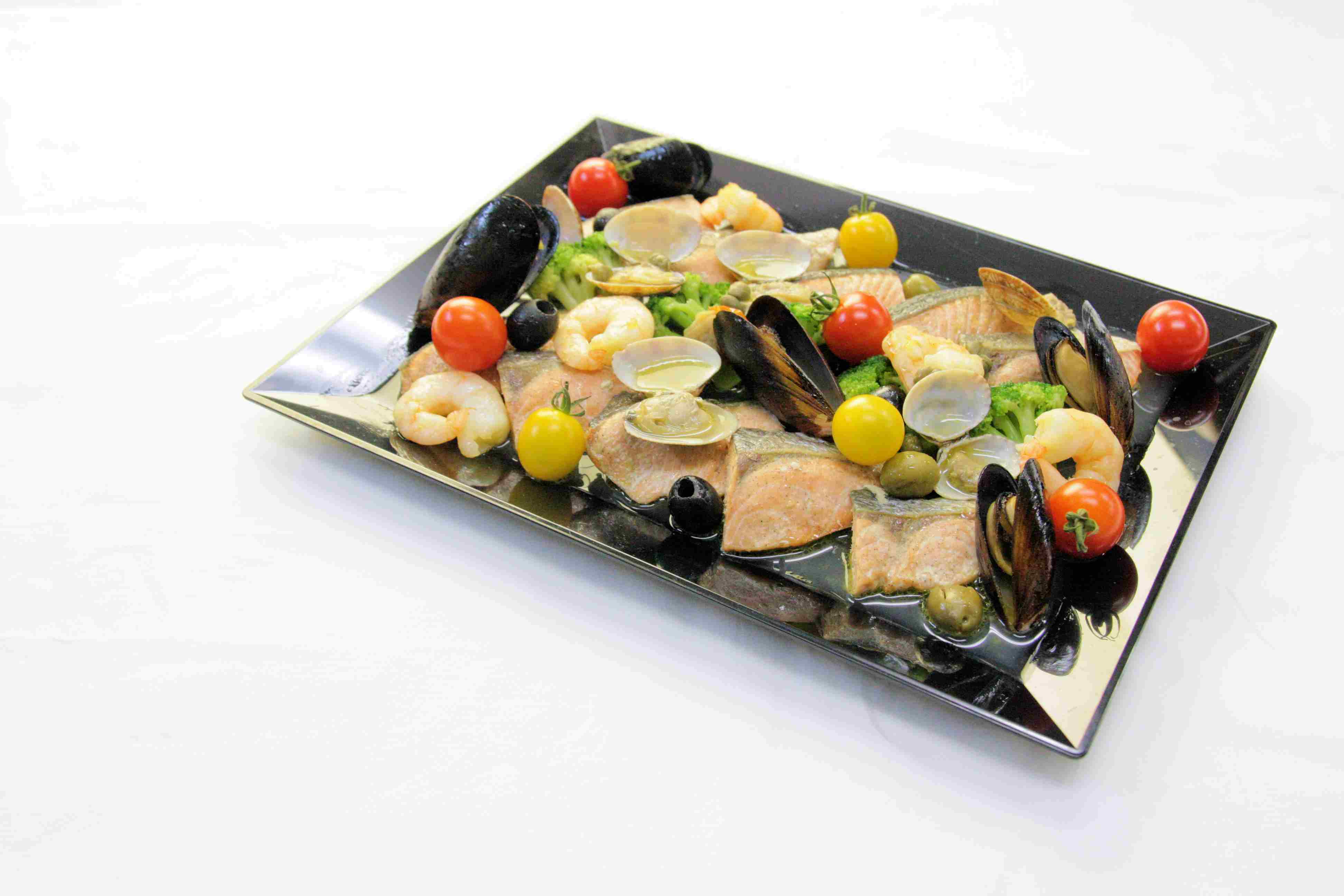 鮭のアクアパッツァ