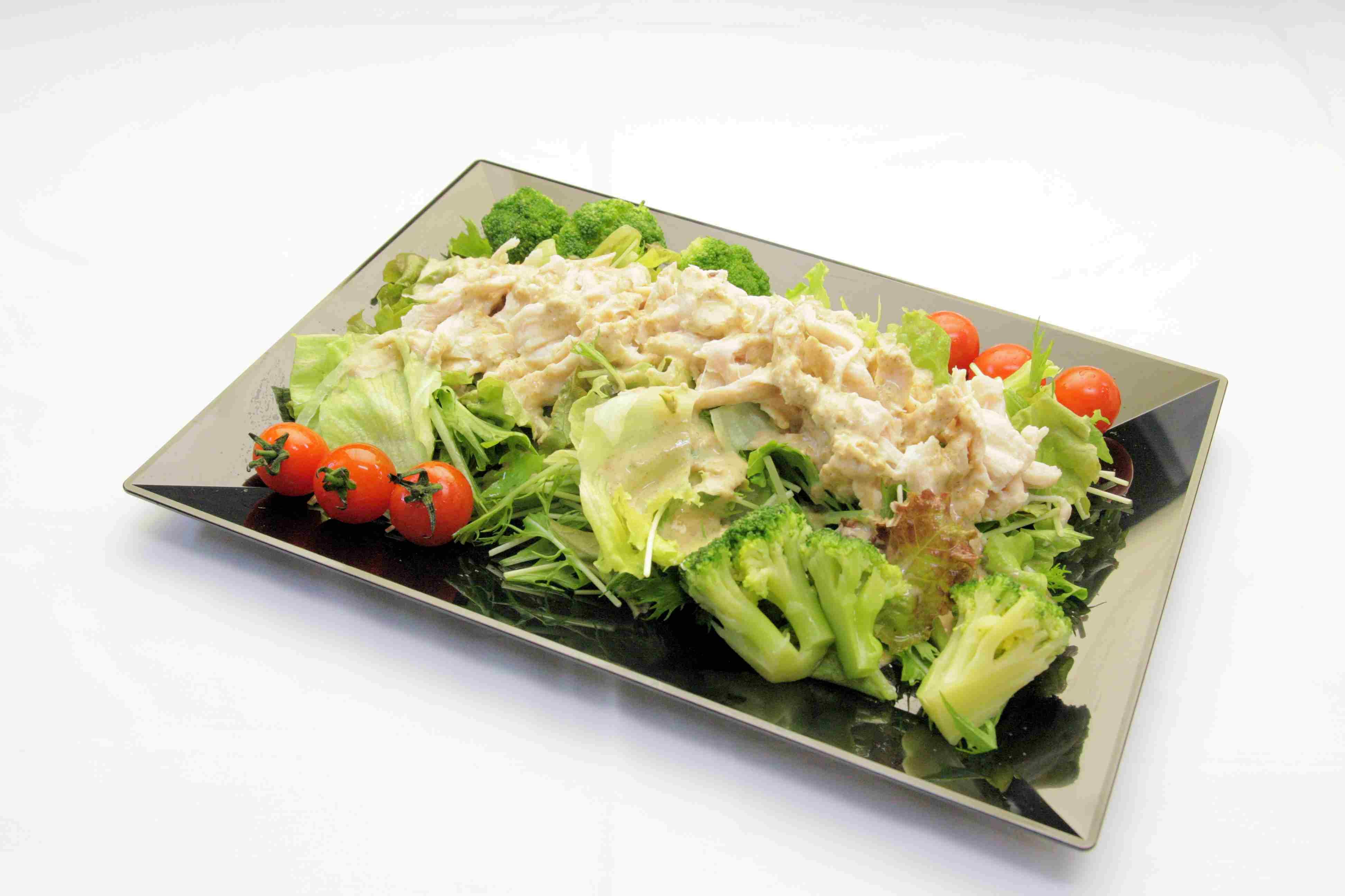 蒸し鶏のサラダ