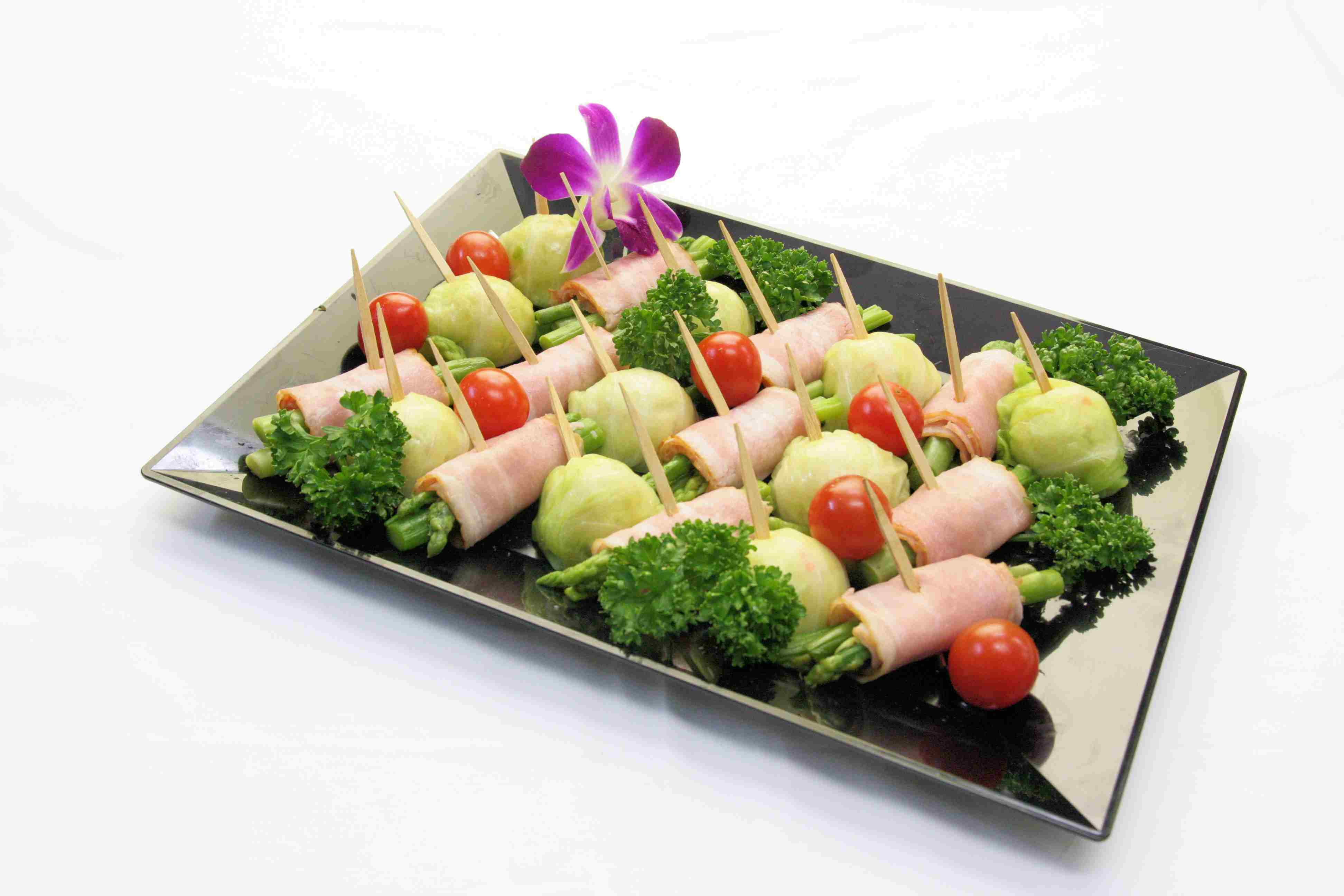 キャベツボール & アスパラベーコン巻